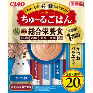 いなばペットフード いなばペットフード CIAO ちゅ～るごはん かつおバラエティ 20本入り