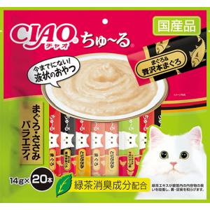 いなばペットフード いなば チャオ ちゅ～る まぐろ ささみバラエティ 14g×20本 CIAO