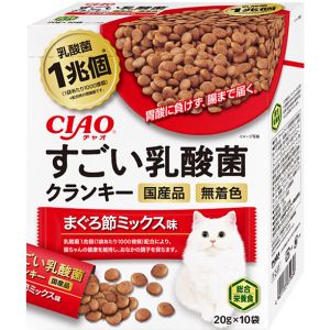 いなばペットフード いなば CIAO すごい乳酸菌クランキーBOX まぐろ節ミックス味 20g×10袋