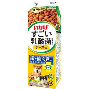 いなばペットフード いなば チャオ すごい乳酸菌 クランキー牛乳パック チーズ味 380g 321150 CIAO