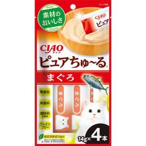 いなばペットフード いなばペットフード CIAO ピュアちゅ～る まぐろ 14g×4本