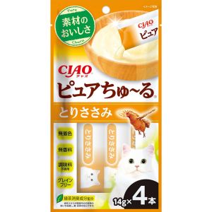 いなばペットフード いなばペットフード CIAO ピュアちゅ～る とりささみ 14g×4本