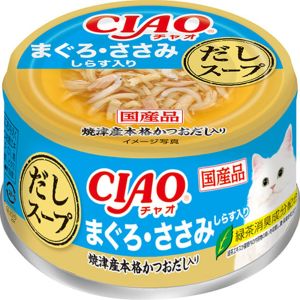 いなばペットフード いなばペットフード CIAO だしスープ まぐろ ささみ しらす入り 75g