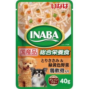 いなばペットフード いなば INABA とりささみ 緑黄色野菜 鶏軟骨入り 40g 321330