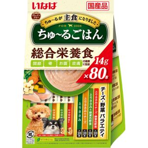 いなばペットフード いなば ちゅ～る ごはん チーズ 野菜バラエティ 14g×80本入