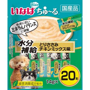 いなばペットフード いなば ちゅ～る 水分補給 とりささみチキンミックス味 14g×20本入