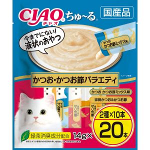 いなばペットフード いなば チャオ ちゅ～る かつお かつお節 フィルター 14g×20本 322060 CIAO