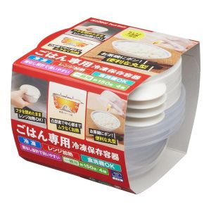 エビス エビス パックスタッフ ごはん専用 冷凍保存容器 一膳用 4個入 PG-3140