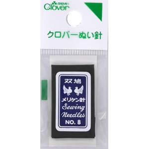 クロバー Clover クロバー N-双鳩メリケン針 No.8 25本入り 12-243