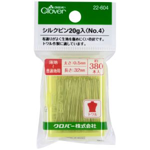 クロバー Clover クロバー シルクピン 20g入No.4 約380本入 22-604