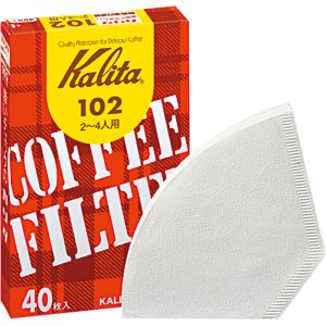 カリタ Kalita カリタ コーヒーフィルター 102 濾紙 箱入り 40枚入り ホワイト 13039