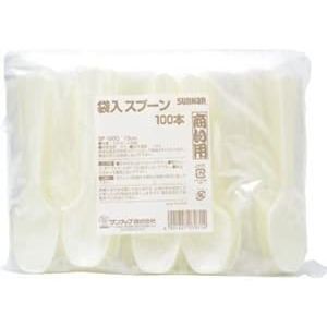 サンナップ SUNNAP サンナップ 商い用袋入りスプーン 100本入 SF-100G