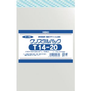 ヘイコー HEIKO HEIKO OPP袋 テープ付き クリスタルパック T14-20 6740850
