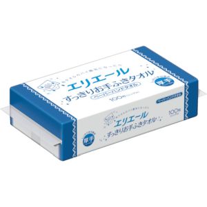 エリエール エリエール 823456 Plus+キレイすっきりお手ふきタオル100枚 メーカー直送 代引 北海道沖縄離島不可