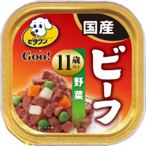 日本ペットフード ビタワン グー ビーフ 野菜 11歳以上 100g 日本ペットフード
