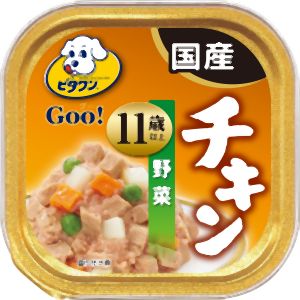 日本ペットフード ビタワン グー 11歳以上 チキン&野菜 100g 日本ペットフード