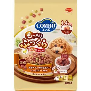 日本ペットフード 日本ペットフード コンボ ドッグ もっちりふっくら 国産チキン しっとりビーフ添え 1.4kg