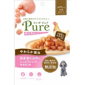 日本ペットフード 日本ペットフード コンボピュア ドッグ モグモグッド！国産鶏むね肉のしっとりレシピ角切り 50g