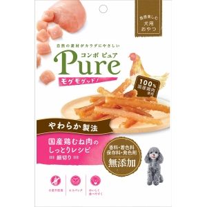 日本ペットフード 日本ペットフード コンボピュア ドッグ モグモグッド！国産鶏むね肉のしっとりレシピ細切り 50g