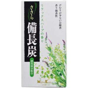 日本香堂 Nippon Kodo ささら 備長炭 リラックスハーブ バラ詰 100g 26401