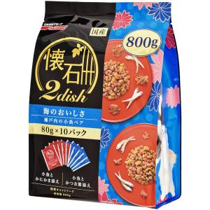 日清ペットフード 日清 懐石 2dish 海のおいしさ 瀬戸内の小魚ペア 800g