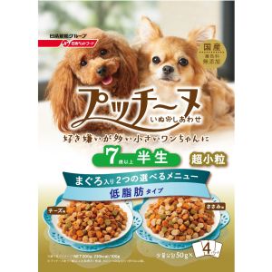 日清ペットフード 日清 いぬのしあわせ プッチーヌ 半生 7歳からの高齢犬用 低脂肪タイプ 200g