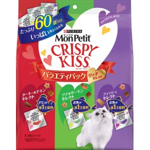 ネスレ日本 Nestle モンプチ クリスピーキッス バラエティパック リッチセレクト 180g 3g×60袋 ネスレ