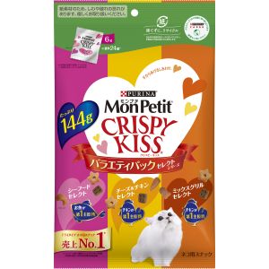 ネスレ日本 Nestle ネスレ日本 モンプチ クリスピーキッス バラエティパック セレクトシリーズ 144g Nestle
