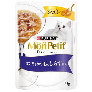 ネスレ日本 Nestle ネスレ モンプチ プチリュクス ジュレ まぐろとかつおのしらす添え 35g