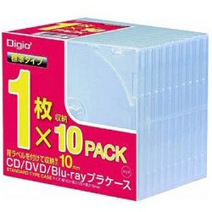 ナカバヤシ Nakabayashi ナカバヤシ CD-085-10 CD DVDプラケース 10パック