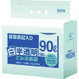 日本サニパック サニパック HT-99 容量表記 ごみ袋 100枚入 半透明 90L