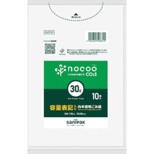 日本サニパック サニパック CHT31 NOCOO容量表記入りゴミ袋30L10枚