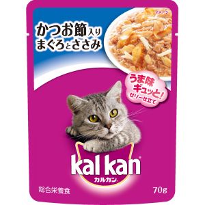 マース MARS マース カルカン パウチ かつお節入りまぐろとささみ 70g 猫 キャットフード ウェット