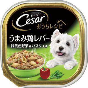 マース MARS マース シーザー おうちレシピ うまみ鶏レバー 緑黄色野菜 & パスタ入り 100g