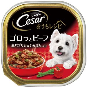 マース MARS マース シーザー おうちレシピ ゴロっとビーフ 赤パプリカ & いんげん入り 100g