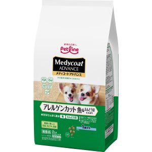 ペットライン PETLINE ペットライン メディコートアドバンス アレルゲンカット 魚 えんどう豆たんぱく 1歳から 2kg 500g×4 PETLINE