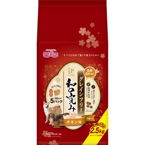 ペットライン PETLINE ペットライン JPスタイル 和の究み 小粒 グレインフリー チキン味 1歳から 2.5kg 500g×5 PETLINE