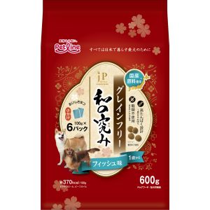 ペットライン PETLINE ペットライン JPスタイル 和の究み 小粒 グレインフリー フィッシュ味 1歳から 600g 100g×6 PETLINE