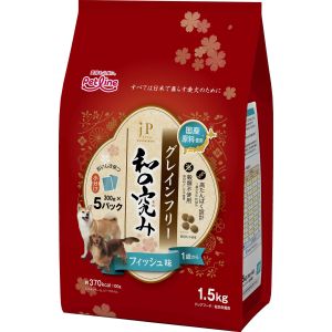 ペットライン PETLINE ペットライン JPスタイル 和の究み 小粒 グレインフリー フィッシュ味 1歳から 1.5kg 300g×5 PETLINE