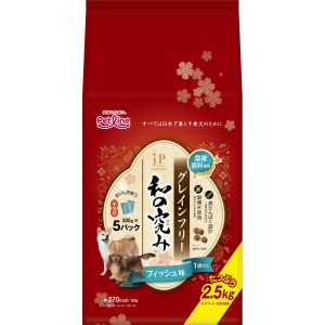 ペットライン PETLINE ペットライン JPスタイル 和の究み 小粒 グレインフリー フィッシュ味 1歳から 2.5kg 500g×5 PETLINE