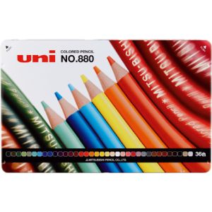 三菱鉛筆 uni 三菱鉛筆 880 鉛筆ワイド 36色 37520536