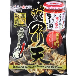 山栄食品工業 山栄食品工業 さくさくのり天 桃屋の食べるラー油味 65g