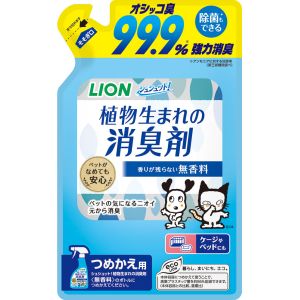 ライオン商事 LION PET ライオン シュシュット!植物生まれの消臭剤 無香料 つめかえ用 320ml