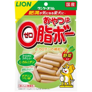 ライオン商事 LION PET ライオン ワンツースリム おやつは 0脂ボー 野菜入り 80g