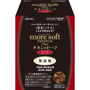 ペティオ Petio ペティオ more soft プレミアム チキン&ビーフ シニア 600g