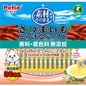 ペティオ Petio ペティオ 素材そのまま さつまいも とろけるペースト 36本入