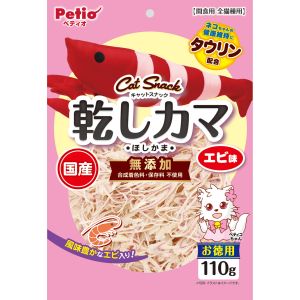 ペティオ Petio ペティオ キャットSNACK 乾しカマ エビ味 110g Petio