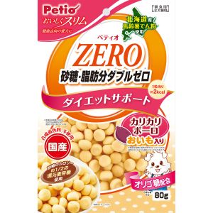 ペティオ Petio ペティオ おいしくスリム 砂糖 脂肪分ダブルゼロ カリカリボーロ おいも入り 80g Petio