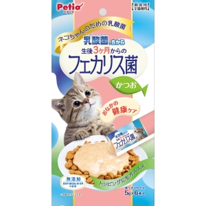 ペティオ Petio ペティオ ネコちゃんの 乳酸菌のちから 生後3ヶ月からのフェカリス菌 かつお 5g×6本入