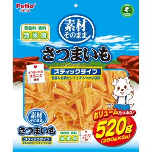 ペティオ Petio ペティオ 素材そのまま さつまいも スティックタイプ 520g